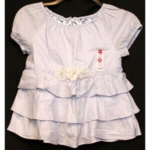 NWT 2005 Gymboree Petit Four Easter Spring Layered Ruffle Blouse Shirt sz 9 Line